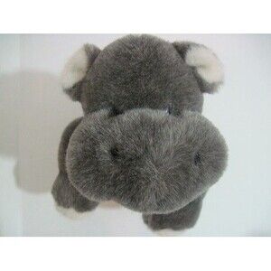 The Boyds Collection Plush Hippo 13-1/2" Long Jointed 1988-2002 Stuffed Animal